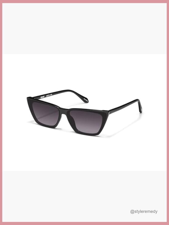 Oversized Cat Eye Sunglasses, UV Protected Lenses, Plastic Frame main image 5